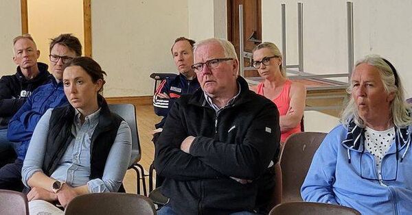 A section of the attendance at the public meeting in Emo Community Hall to discuss concerns the community had about the development of a solar energy farm in their area A section of the attendance at the public meeting in Emo Community Hall to discuss concerns the community had about the development of a solar energy farm in their area