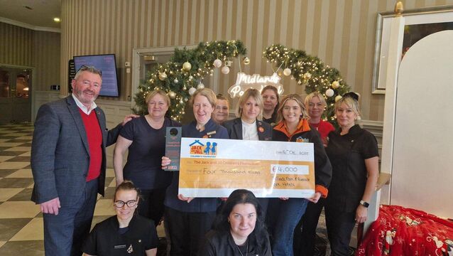 Neville Park Hotels Raises €4,000 For Jack and Jill Neville Park Hotels Raises €4,000 For Jack and Jill