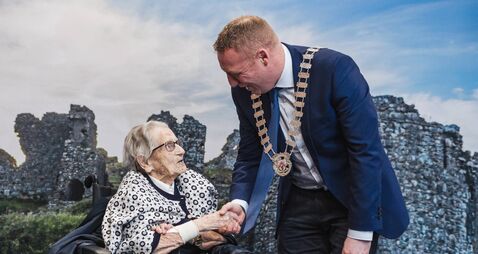 Laois woman Breda Fitzpatrick celebrates 100th birthday with Centenarian Award Laois woman Breda Fitzpatrick celebrates 100th birthday with Centenarian Award