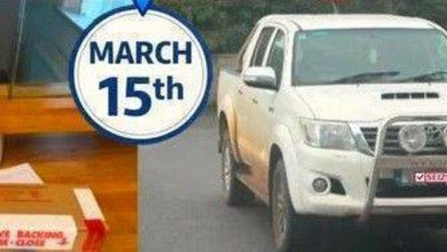 The Toyota Hilux was seized by Laois gardaí twce within two months. Photo: An Garda Síochána Laois Offaly <p>The Toyota Hilux was seized by Laois gardaí twce within two months. Photo: An Garda Síochána Laois Offaly </p>