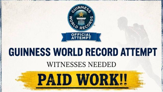 Get Paid to Witness a World Record Attempt in Laois Get Paid to Witness a World Record Attempt in Laois